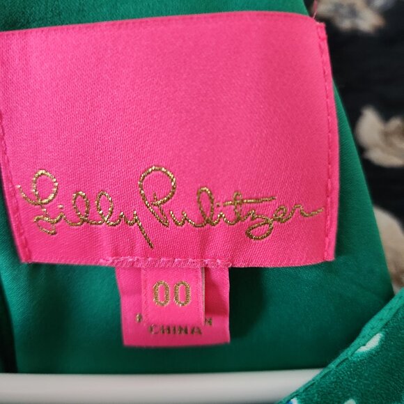 Lilly Pulitzer Green and Blue Animal Print Dress - Picture 4 of 4